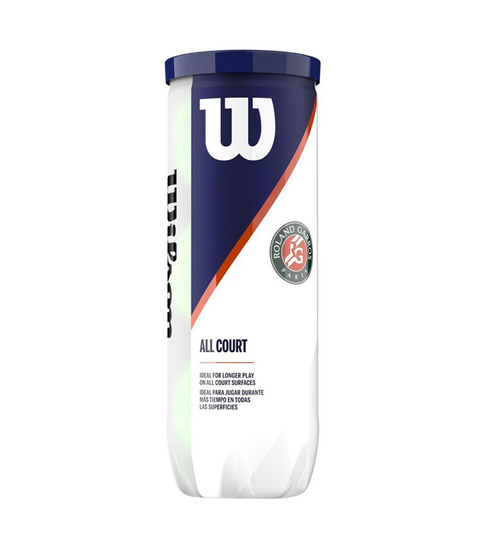 Piłki do tenisa ziemnego Wilson Roland Garros All Court 3 szt. żółte WRT126400