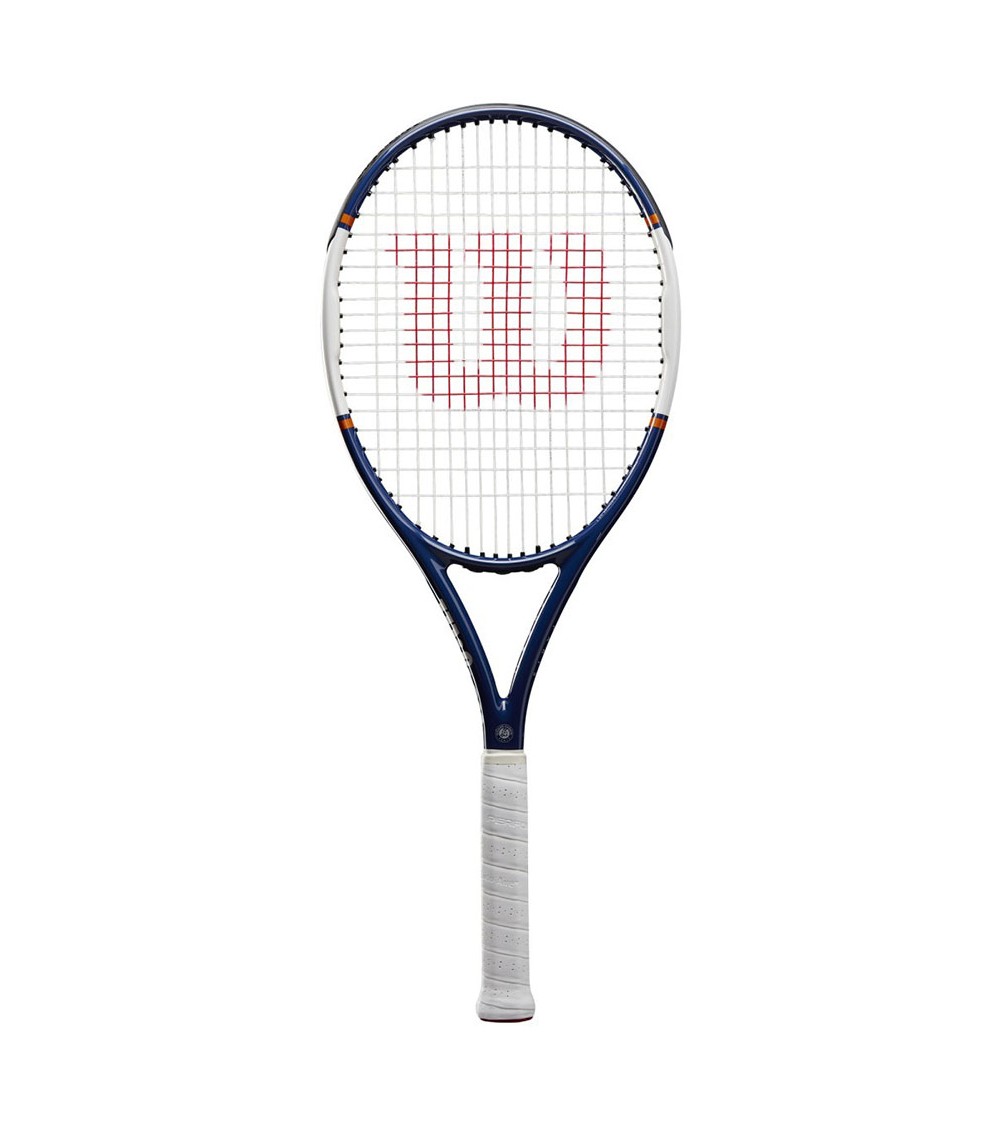 Rakieta do tenisa ziemnego Wilson Roland Garros Equipe HP RKT 3 biało-granatowa WR030410U3