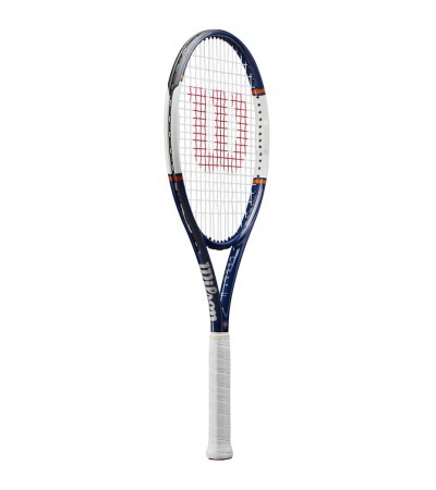 Rakieta do tenisa ziemnego Wilson Roland Garros Equipe HP RKT 4 biało-granatowa WR030410U4