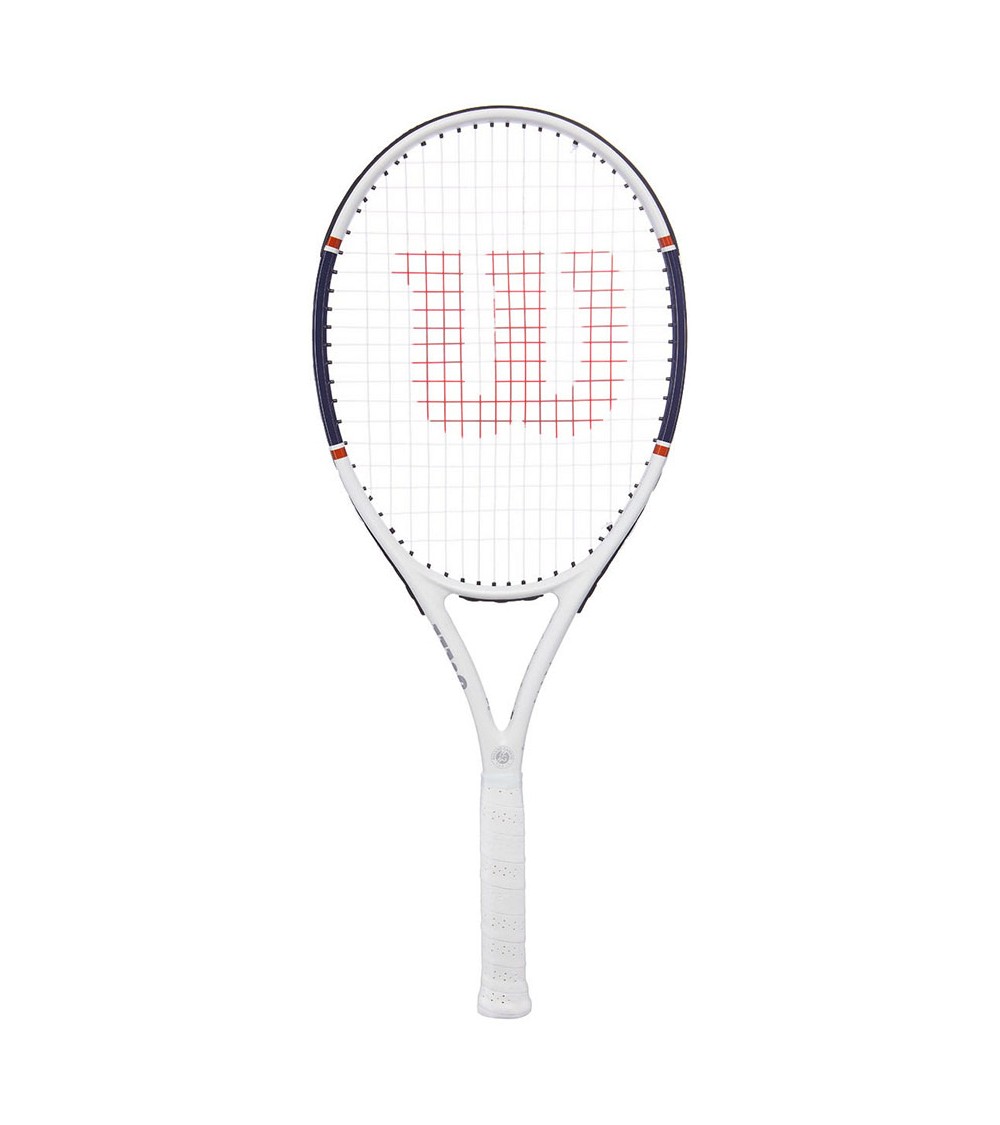 Rakieta do tenisa ziemnego Wilson Roland Garros Triumph RKT 3 biało-granatowa WR030510U3