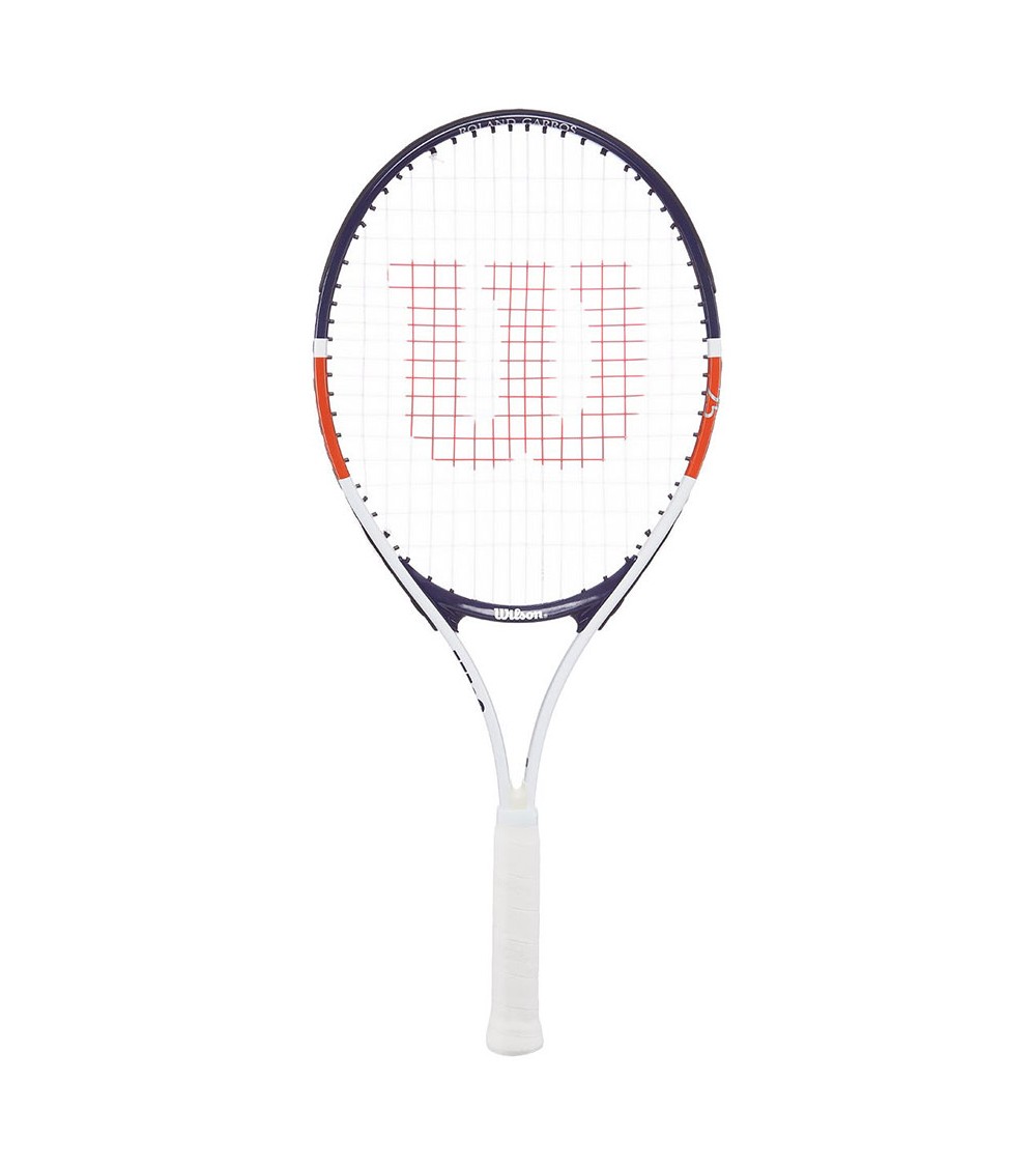 Rakieta do tenisa ziemnego Wilson Roland Garros Elite 25 CVR 25 Junior biało-granatowo-czerwona WR038710H