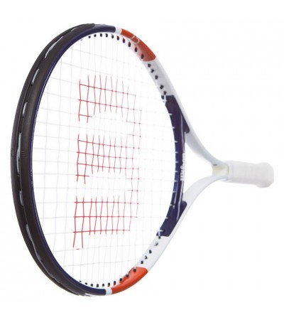 Rakieta do tenisa ziemnego Wilson Roland Garros Elite 25 CVR 25 Junior biało-granatowo-czerwona WR038710H