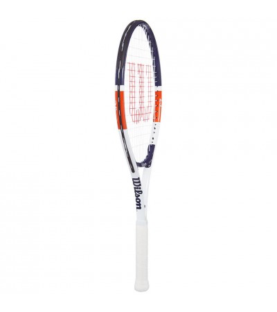 Rakieta do tenisa ziemnego Wilson Roland Garros Elite 25 CVR 25 Junior biało-granatowo-czerwona WR038710H