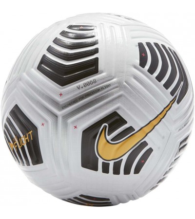Piłka nożna Nike Flight FA20 biało-czarno-żółta DA5635 100