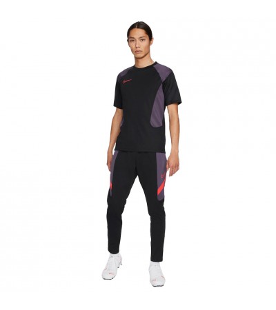 Koszulka męska Nike Dry Acd Top Ss Fp Mx czarno-fioletowa CV1475 011