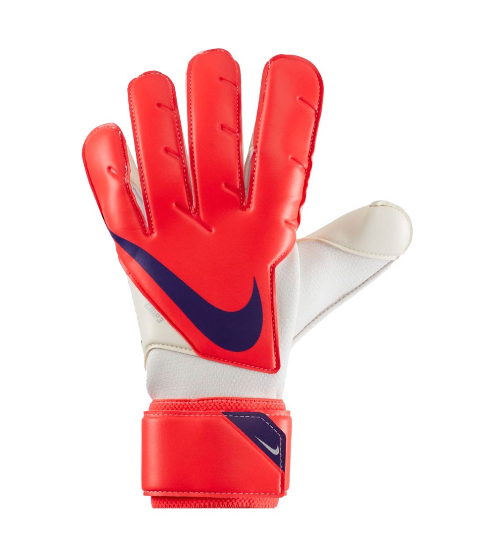 Rękawice bramkarskie Nike Goalkeeper Grip3 bialo-czerwone CN5651 635