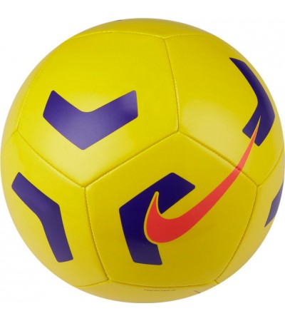 Piłka nożna Nike Pitch Training żółto-fioletowa CU8034 720