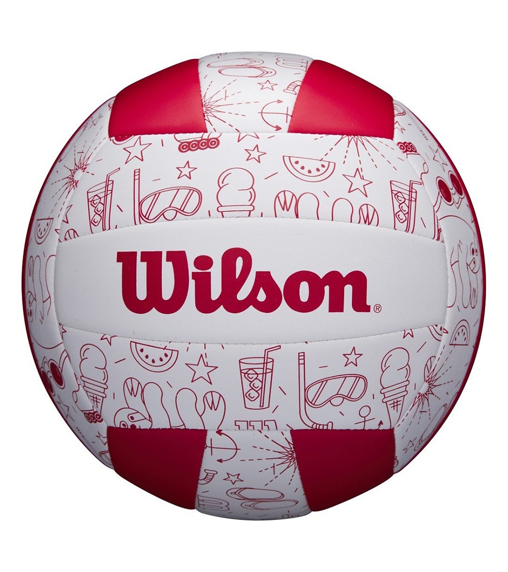 Piłka siatkowa Wilson Seasonal Summer biało-czerwona WTH10320XB