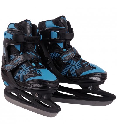 Łyżwy Roces Jokey Ice 3.0 Boy czarno-niebieskie 450707 01