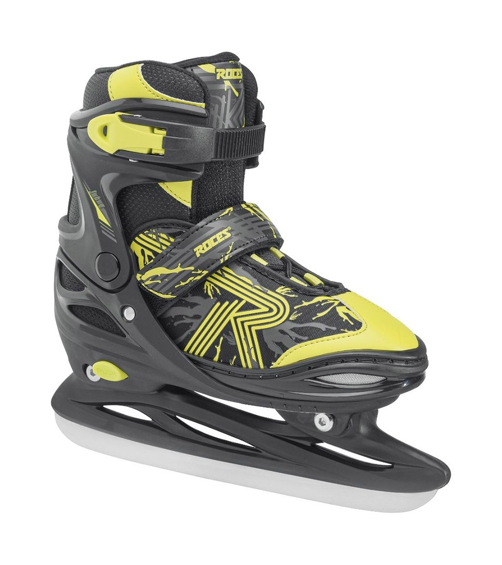 Łyżwy Roces Jokey Ice 3.0 Boy czarno-limonkowe 450707 02