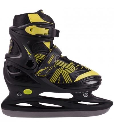 Łyżwy Roces Jokey Ice 3.0 Boy czarno-limonkowe 450707 02