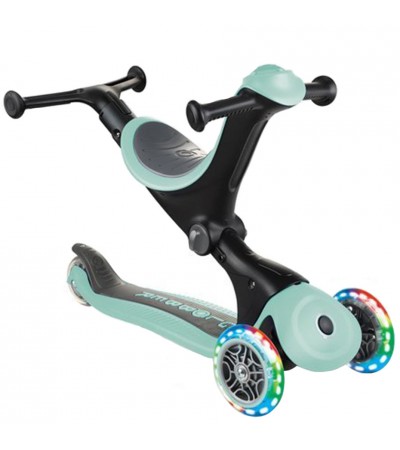 Hulajnoga jeździk rowerek Smj Globber GO-UP Deluxe Lights mint 646-206