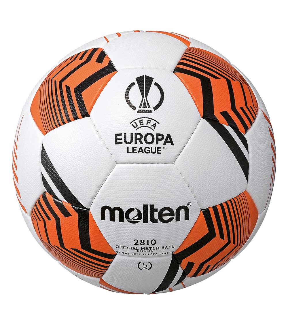 Piłka nożna Molten UEFA Europa League biało-pomarańczowa F5U2810-12