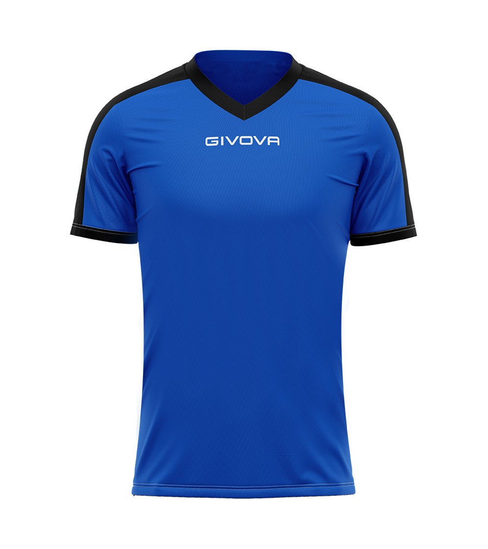 Koszulka Givova Revolution Interlock niebiesko-czarna MAC04 0210
