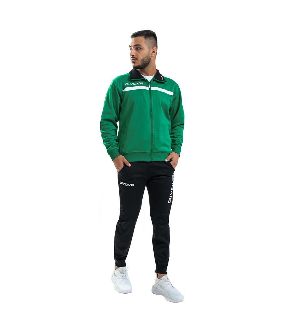 Dres Givova Tuta Givova One zielono-czarny TT012 1310