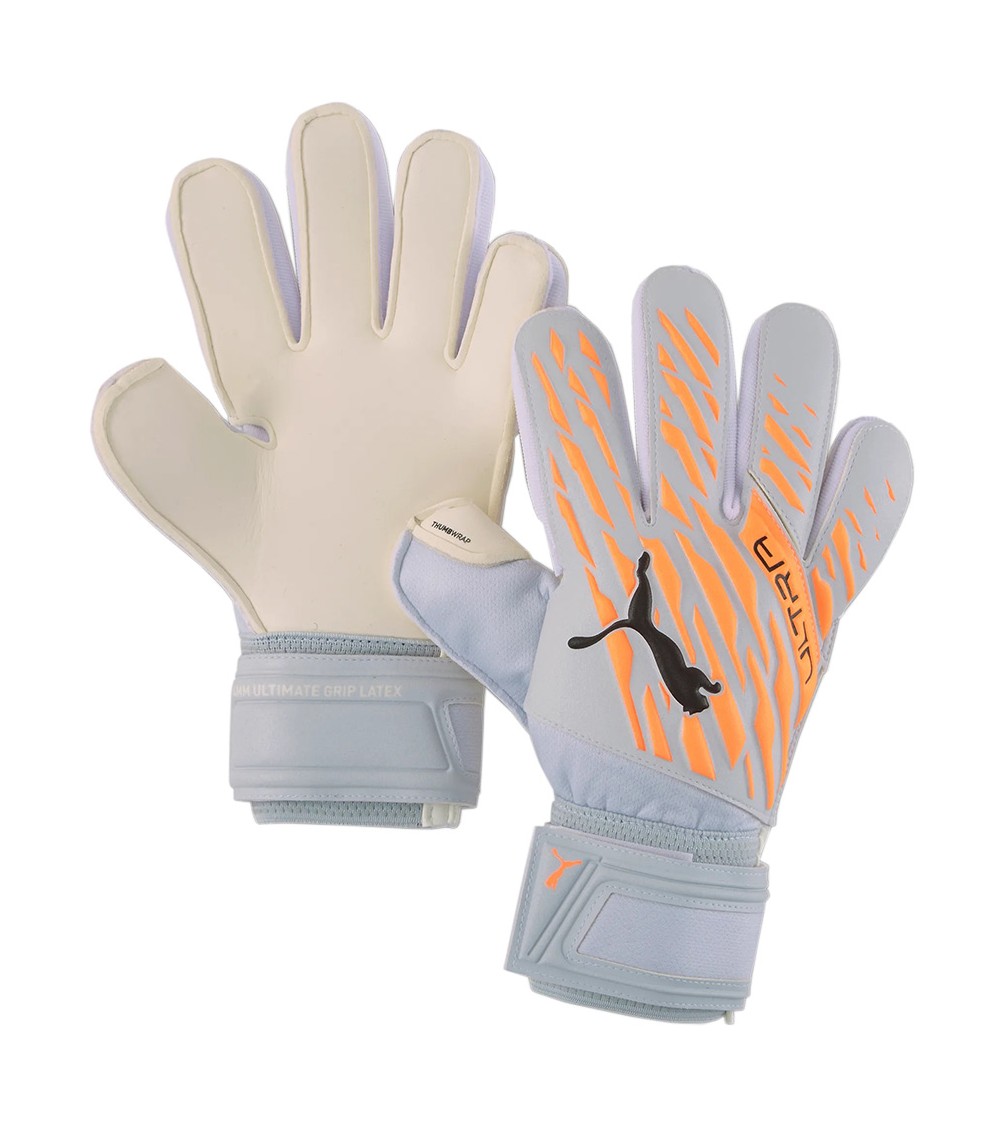 Rękawice bramkarskie Puma ULTRA Grip 1 Junior RC szaro-pomarańczowe 41788 05