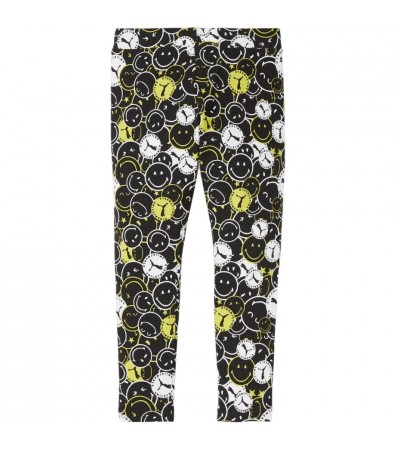Legginsy dla dzieci Puma x Smiley World AOP czarne 846977 01