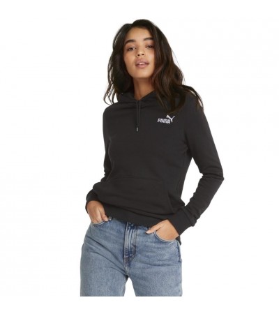 Bluza damska Puma ESS+ Embroidery Hoodie TR czarna 848332 01