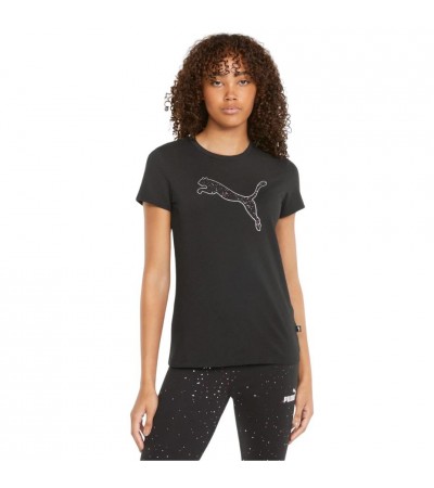 Koszulka damska Puma Power Graphic Stardust Tee czarna 848826 01