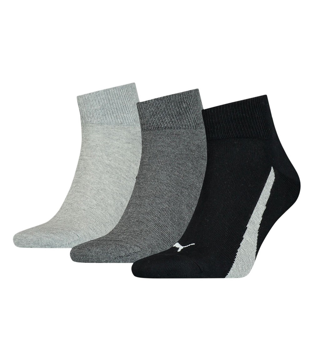 Skarpety Puma Unisex Lifestyle Quarter czarne, szare, jasnoszare 907952 01