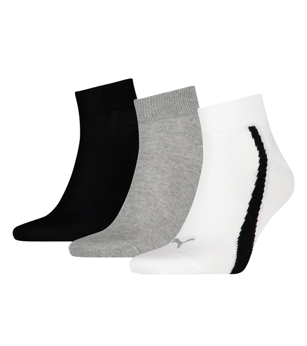 Skarpety Puma Unisex Lifestyle Quarter białe, szare, czarne 907952 02