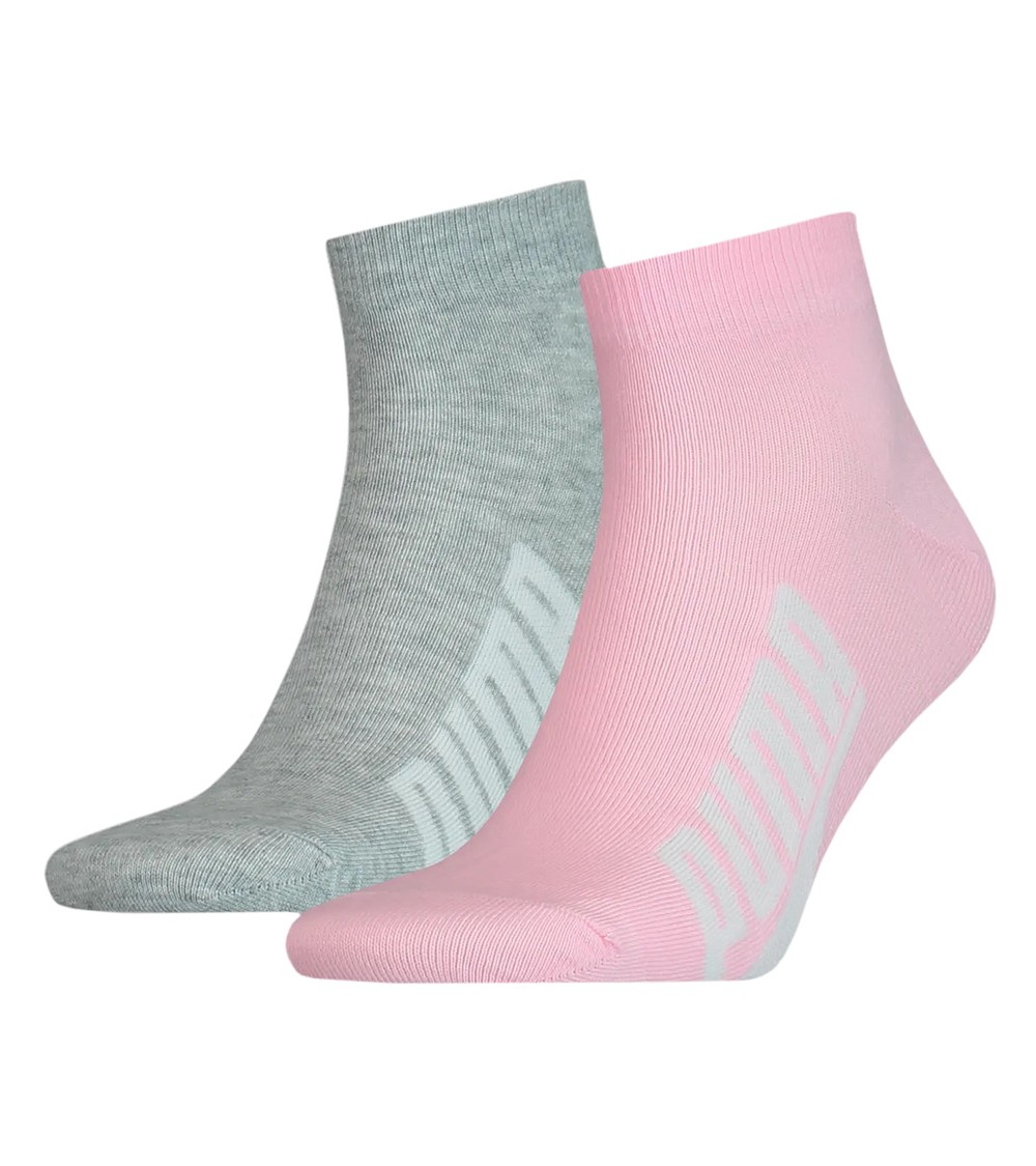 Skarpety Puma Unisex Bwt Lifestyle Quart różowe, szare 907953 04