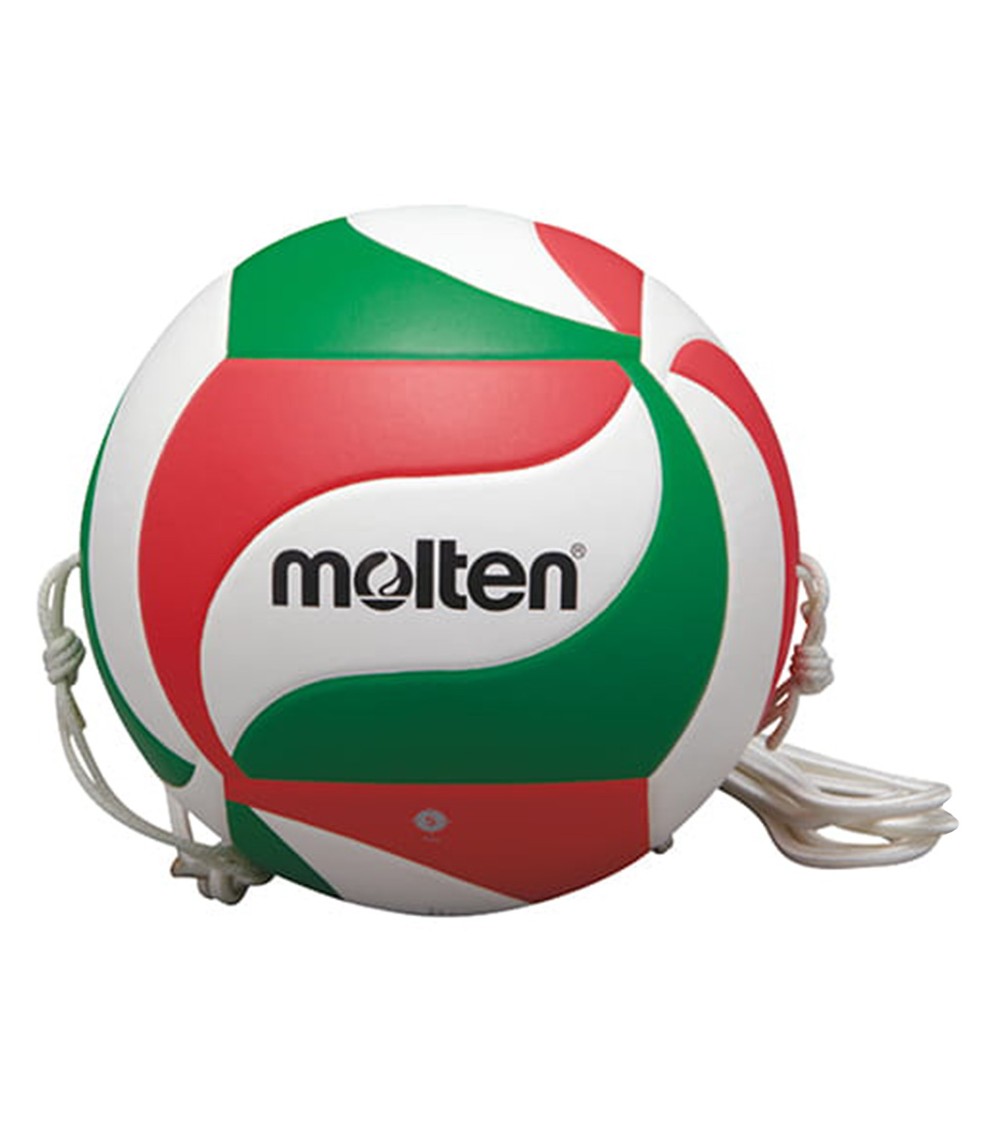 Piłka siatkowa Molten z gumką biało-czerwono-zielona V5M9000 T