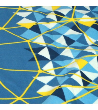 Koc plażowo-piknikowy Royokamp 200x180 cm z powłoką alu niebiesko-żółty 1036083