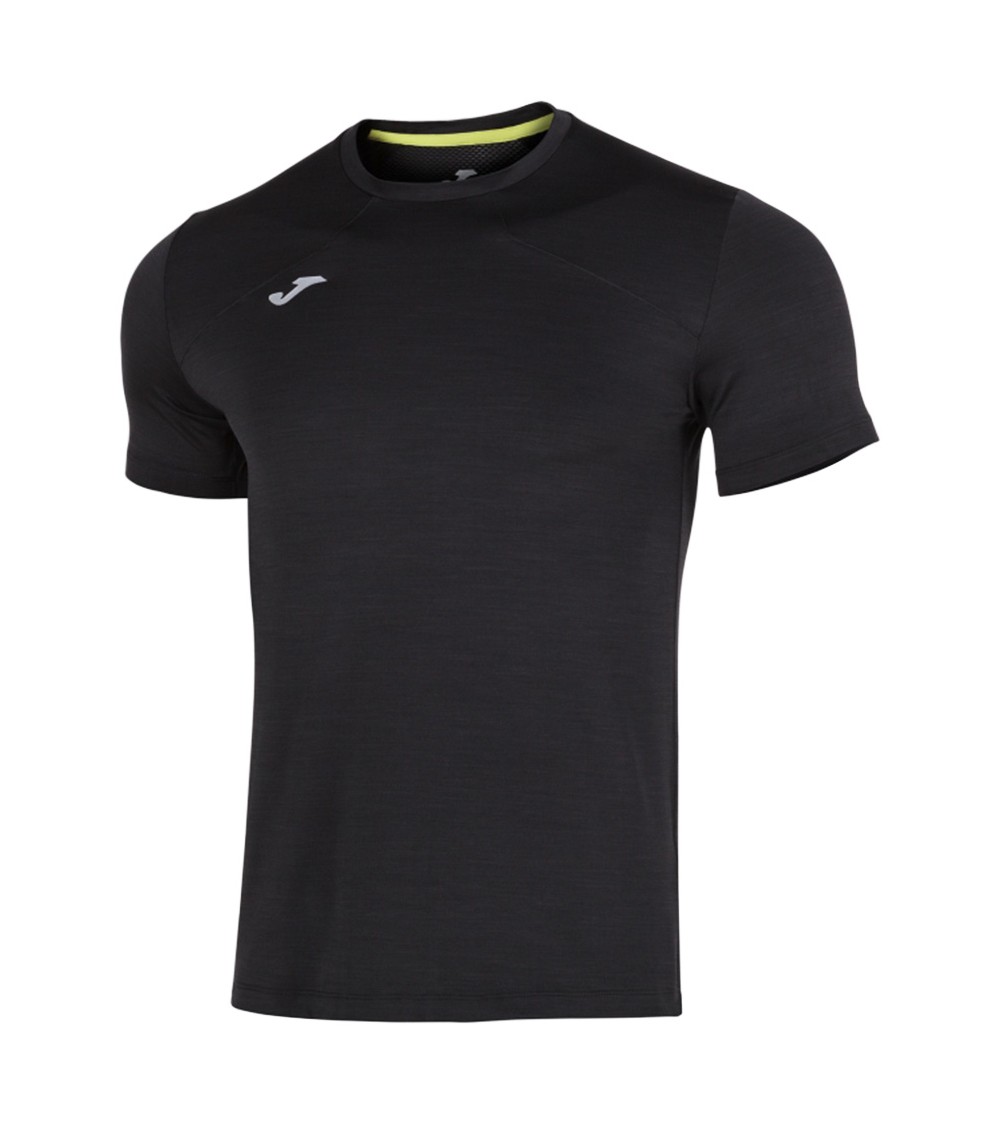 Koszulka męska Joma Running Night Short Slevee czarna 101775.100
