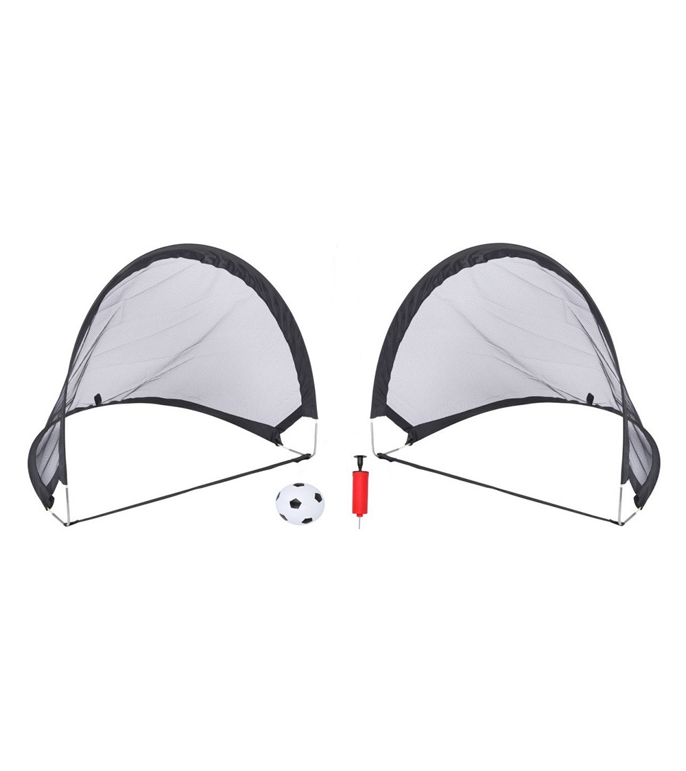 Zestaw 2 bramek do piłki nożnej Pop Up + akcesoria 120x86x86cm Dunlop 100999