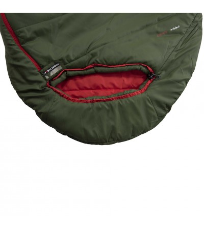 Śpiwór High Peak Pak 600 210x75x50 cm zielono-czerwony 23246