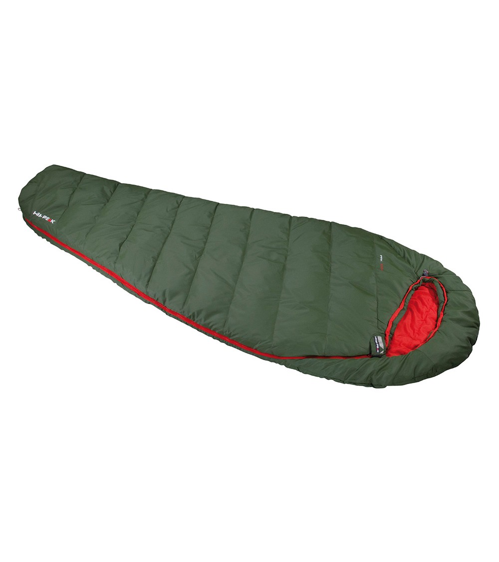 Śpiwór High Peak Pak 1000 220x80x50 cm zielono-czerwony 23250