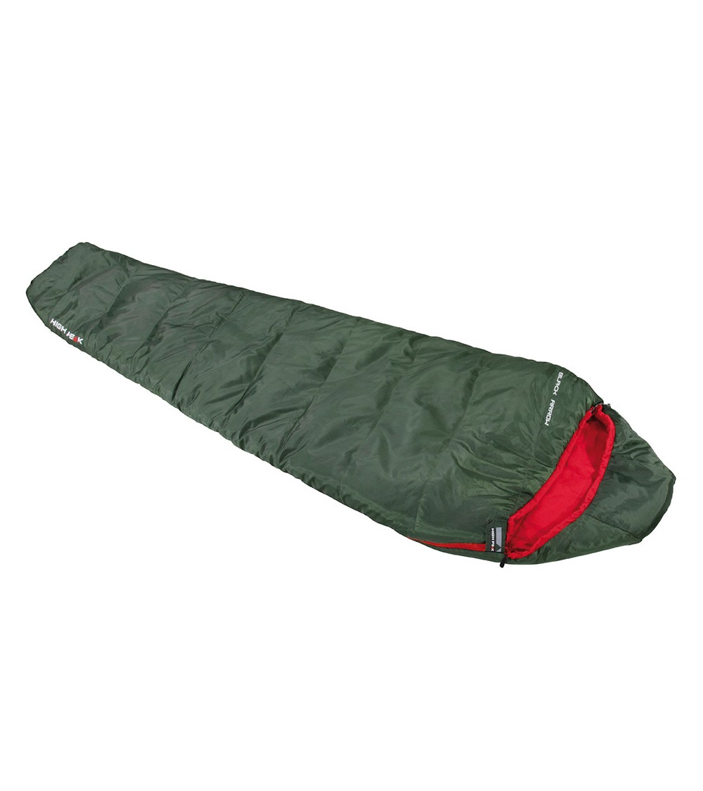 Śpiwór High Peak Black Arrow 220x80x50 cm zielono-czerwony 23054
