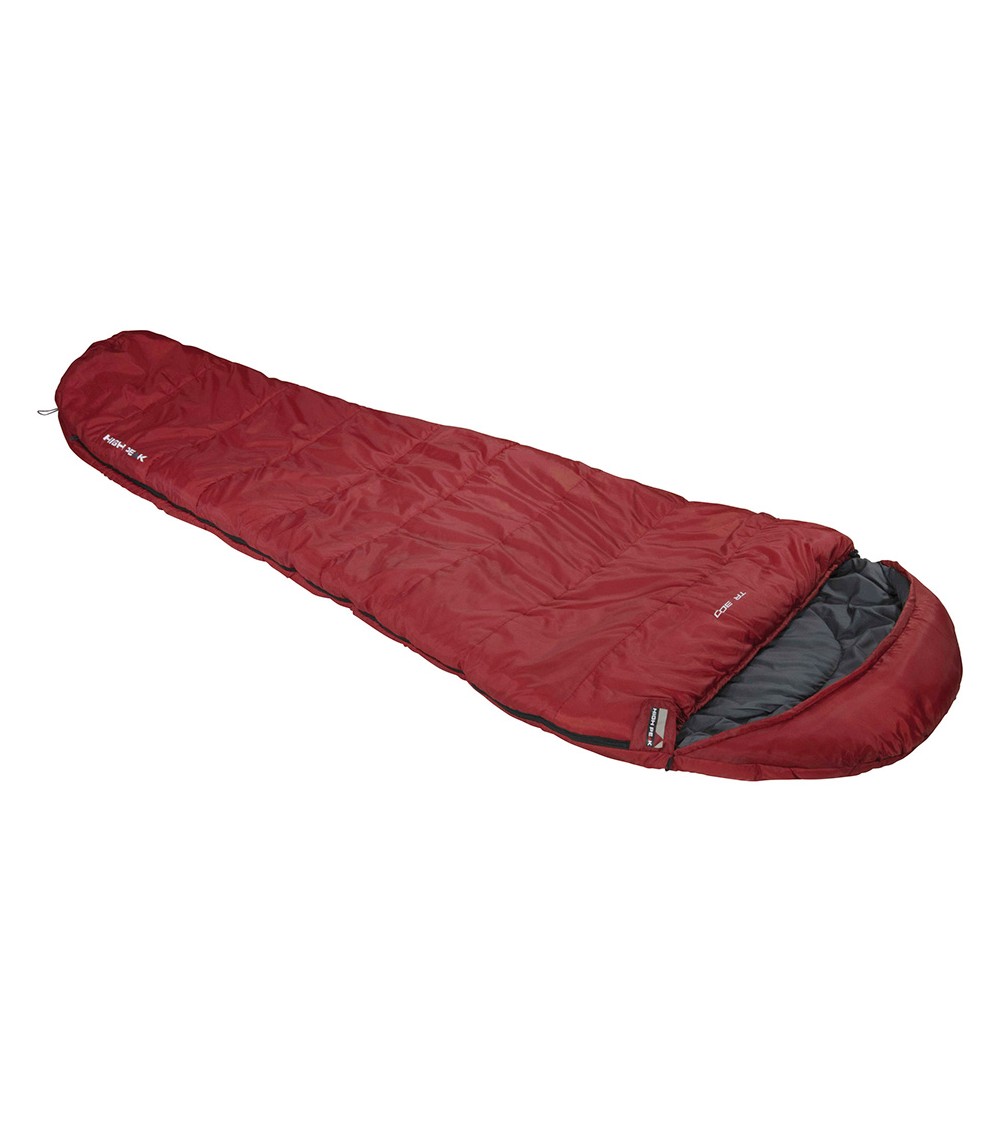 Śpiwór High Peak TR 300 230x85x55 cm bordowo-szary lewy 23066