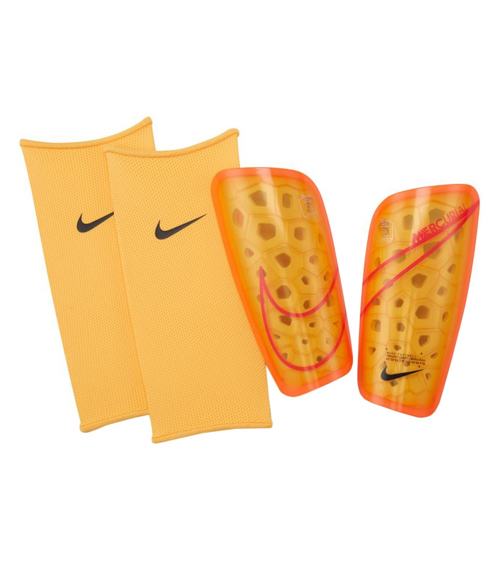 Ochraniacze piłkarskie Nike Mercurial Lite pomarańczowe SP2120 846