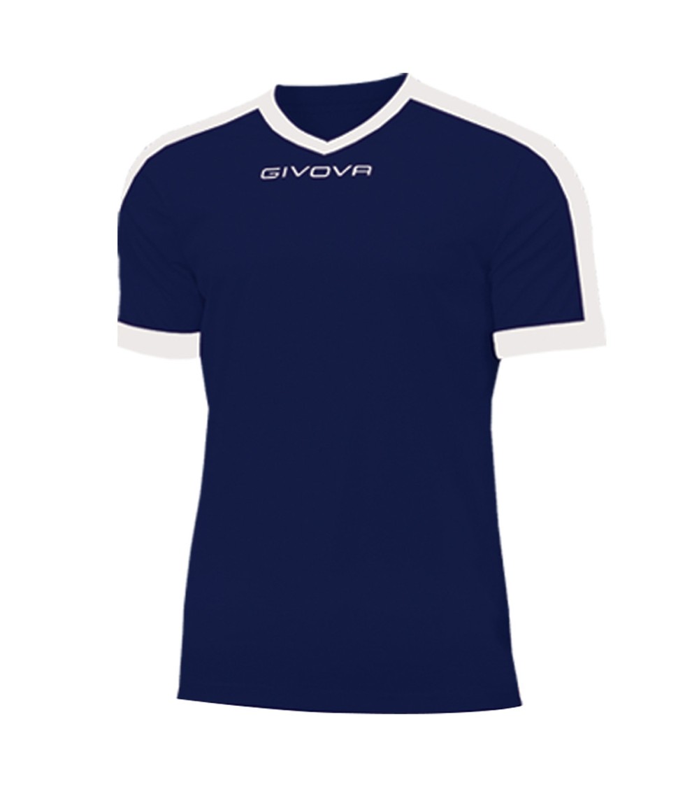 Koszulka Givova Revolution Interlock granatowo-biała MAC04 0403