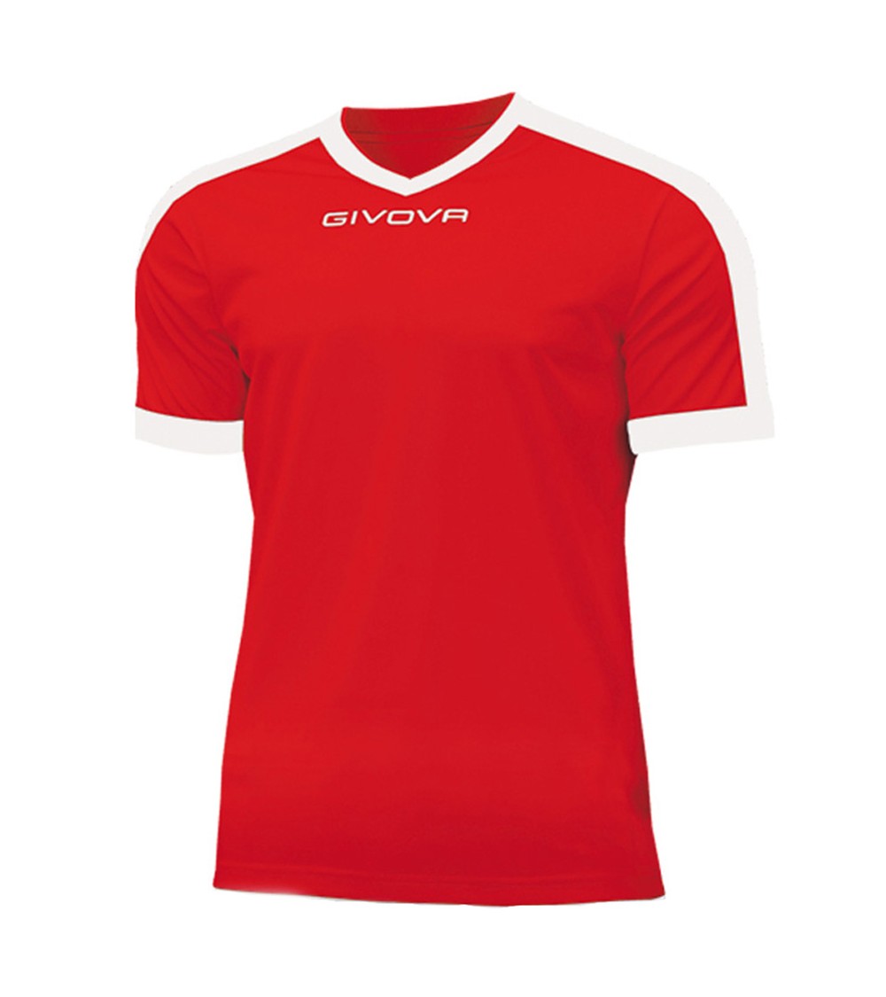 Koszulka Givova Revolution Interlock czerwono-biała MAC04 1203