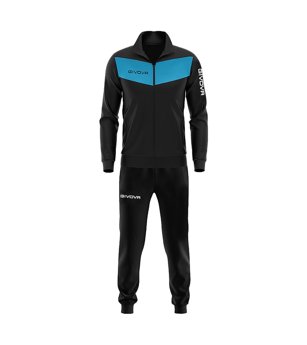 Dres Givova Tuta Visa czarno-turkusowy TR018SUM 1024