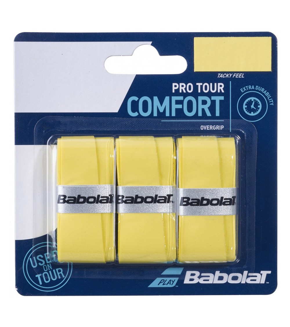 Owijki Babolat Pro Tour Comfort 3 szt. żółte 183968
