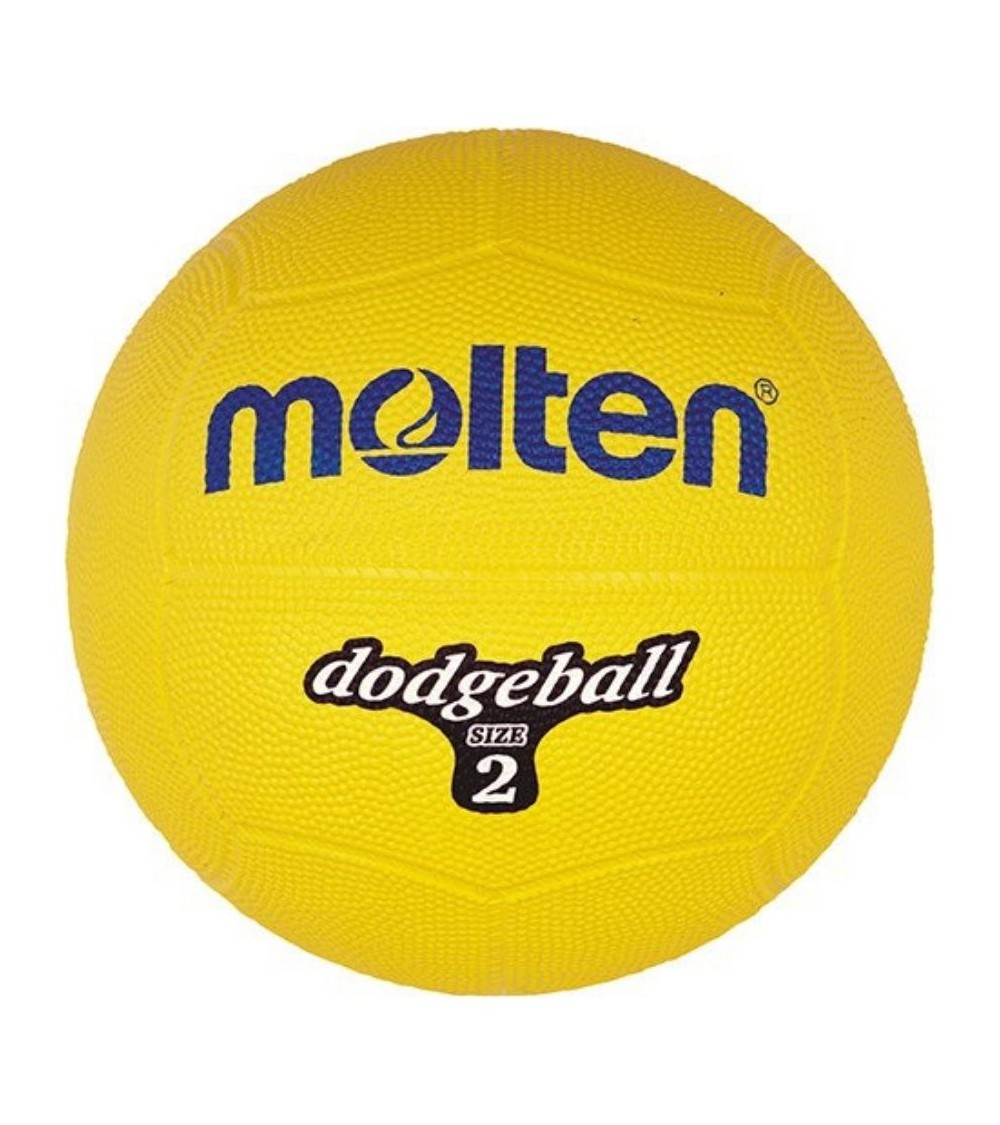 Piłka gumowa Molten Dodgeball DB2-Y r. 2 żółta