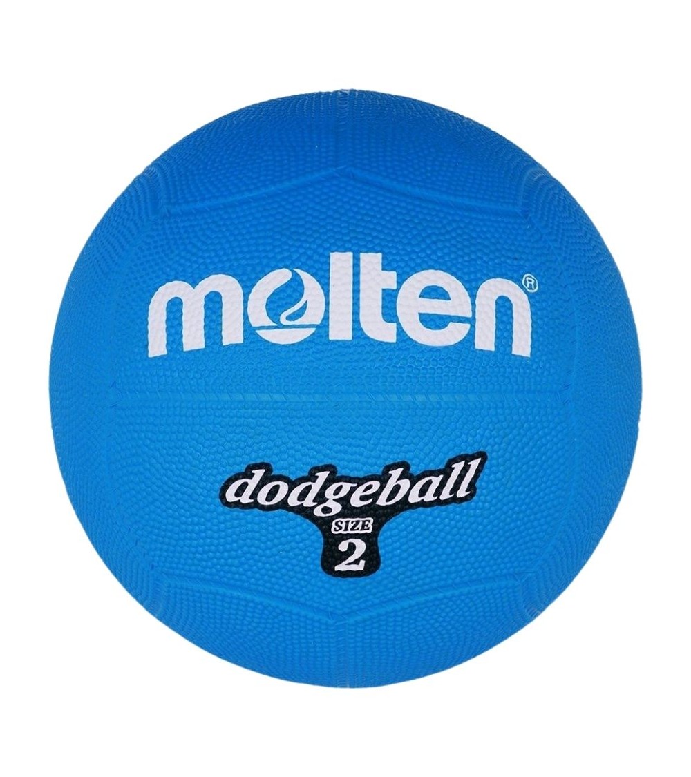 Piłka gumowa Molten Dodgeball DB2-B r. 2 niebieska