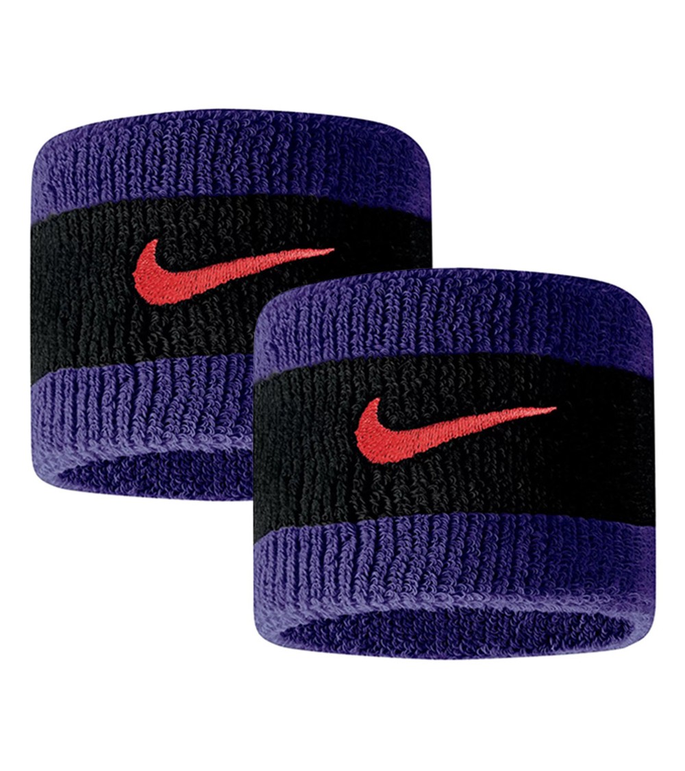 Frotki na rękę Nike czarno-fioletowe N0001565043OS