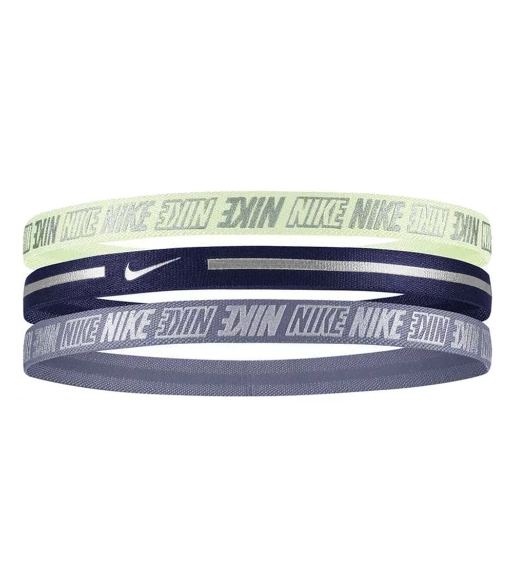Opaski na głowę Nike 2.0 3 szt. zielona, granatowa, niebieska N0002755324OS