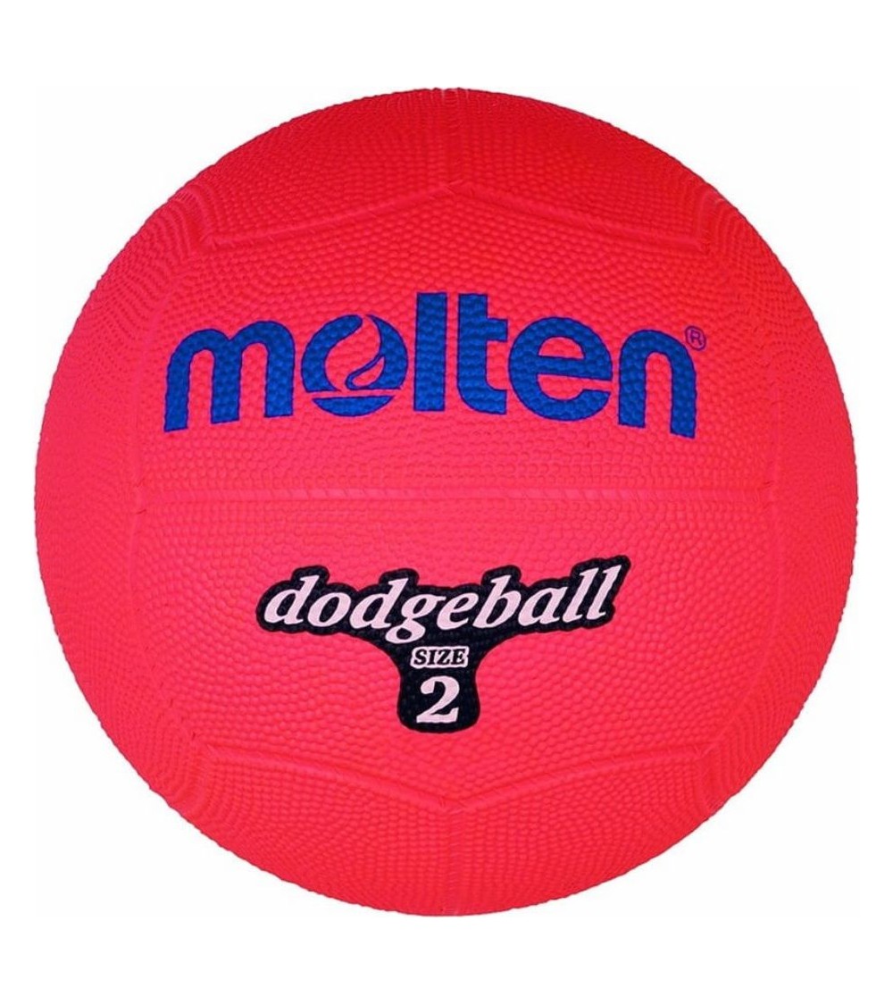 Piłka gumowa Molten Dodgeball DB2-R r.2 czerwona