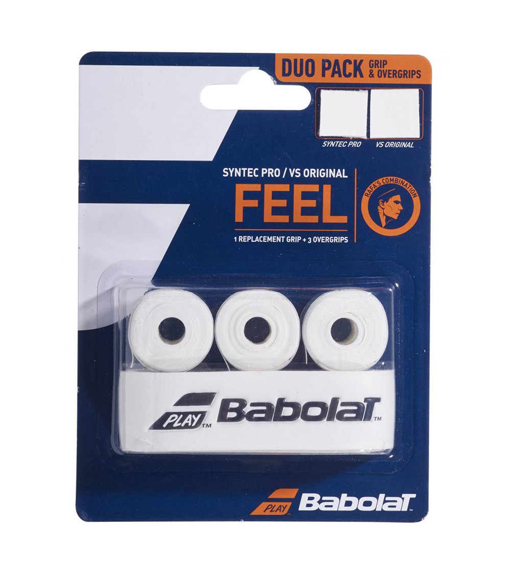 Owijka Babolat DUO PACK SyntecPro + VS Original x3 bazowa i wierzchnia 85601