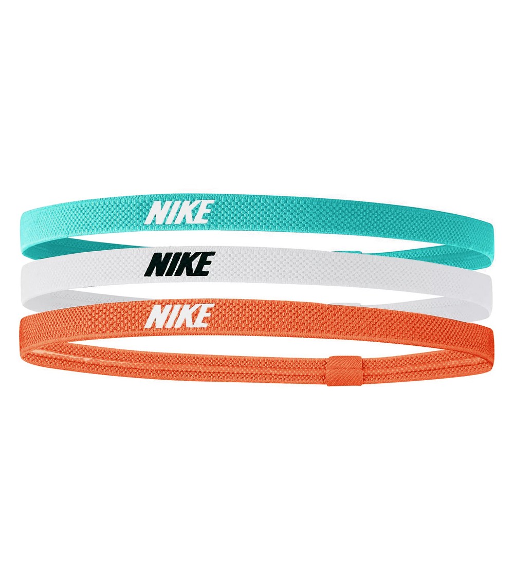 Opaski na włosy Nike Hairbands 3 szt. miętowa, pomarańczowa, biała N1004529335OS