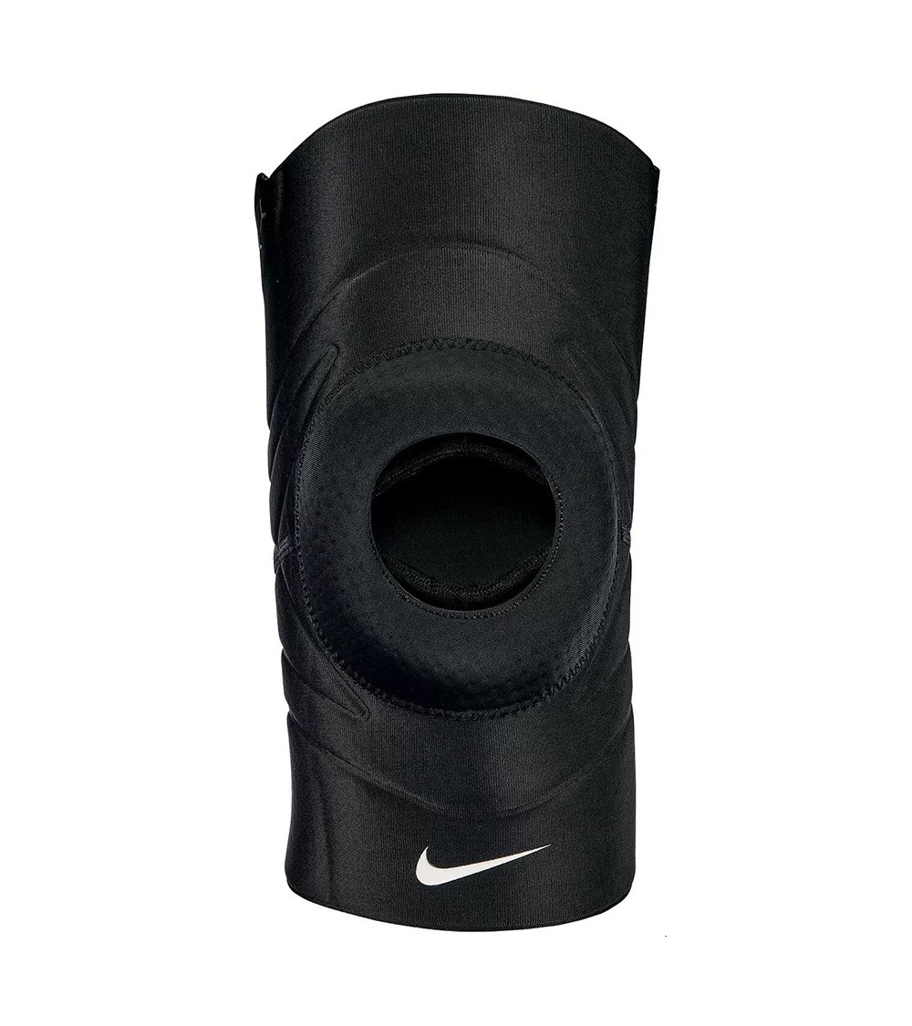 Ściągacz na kolano Nike Pro Open Patella czarny N1000675010