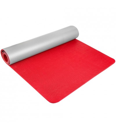 Mata do ćwiczeń i jogi gumowa Spokey Dream szaro-czerwona 183x61x0,5  928930