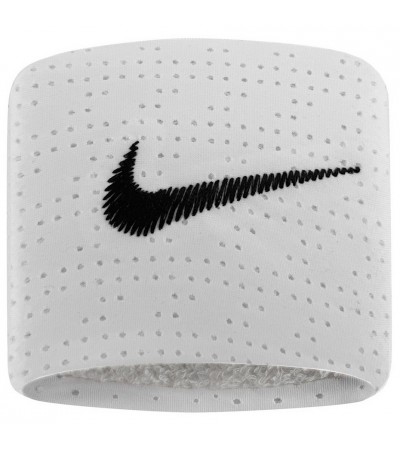 Frotki na nadgarstek Nike Dri-Fit Terry 2 szt. biało-czarne N1003468101OS