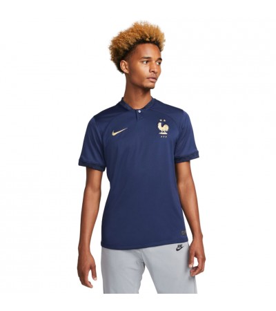 Koszulka męska Nike FFF Soccer Dri-FIT granatowa DN0690 410